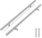 Flexzion 5 Pack Kitchen Cabinet Handles Silver Drawer Pulls 20 inch, 12.5 inch Hole Center, Stainless Steel T Bar with Satin Brushed Nickel, Hardware for Kitchen Cupboard Door Bathroom Furniture