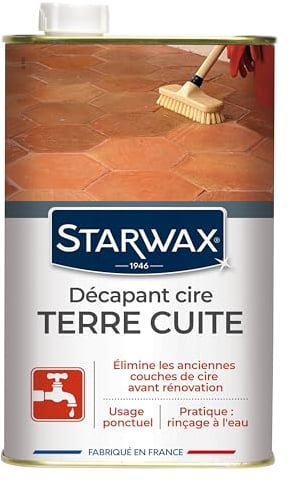 STARWAX DECAPANT CIRE AVANT RENOVATION POUR TOMETTES ET TERRES CUITES, Neutre