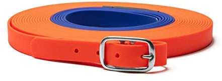 Mystique Biothane beta Schweißriemen 19mm orange-blau 12m