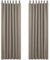 Deconovo Verdunkelungsgardinen mit Schlaufen Blickdichte Vorhänge Dicke Thermogardine Kälteschutz warm Hitzeschutz, 260x140 cm(HöhexBreite), Taupe, 2er Set