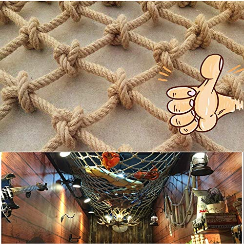BZPOVB Anti-Fall-Netz Hanfseilnetz - Papagei Kletternetz Kinderschutz Sicherheitszaun Gartenpflanze Klettern Kletternde Dekoration Netz Hanf (Size : 2×8m)