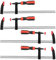 Schraubzwingen Set, 4 Stück Schraubzwinge Set 300mm Zwingen Set Schraubzwingen F Clamps Holzbearbeitungsstange Bar Clips Holzbearbeitung Bastler-Schraubzwinge für DIY Carpentry Woodwork 50X300mm