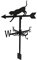 MagiDeal Girouette à Montage sur Le Toit avec Silhouette d'animal Indicateur de Direction du Vent Scène de Ferme Jardin Girouette pour Cottage Garage Coupole - Chouette