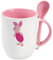 Getagift Piglet Cartoon The Pooh Quote Birthday Secret Santa Chritmas Unique Ceramic Inside Coloured with Spoon Mug. (Pink)