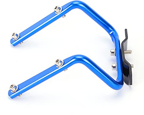 Jenngaoo Fahrrad Sattelstütze, doppelter Flaschenhalter Fahrrad Sattelstütze Flaschenhalter Konverter Fahrradsattel Adapter(Blau)