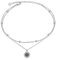 VONALA 925 Sterling Silber Sonnenblume Fußkettchen für Damen Doppelkette Schmuck