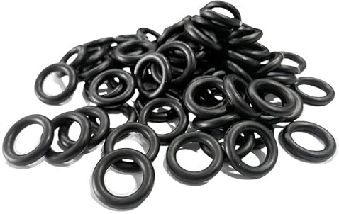 MACHSWON O-Ringe aus Nitrilkautschuk, 8 mm Außendurchmesser, 4 mm Innendurchmesser, 2 mm Breite, metrische Dichtungsringe, O-Ring-Dichtung, O-Ringe, Dichtungsösen, Schwarz, 50 Stück