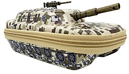 Creative Tank Pencil Case, Large Capacity Pencil Pouch Pen Holder Organiser Stationery Box for Students Teens