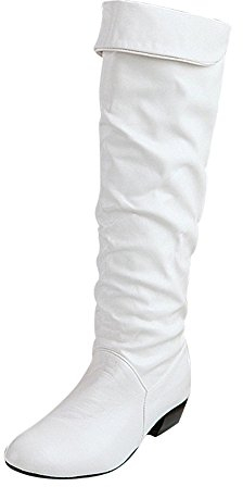 Stivali camperos Donna Allacciare Tela Stivali Stivali Estivi Donna Morbidi Beige Stivali Donna Invernali Bassi Ginocchio Tacchi Alti Stivaletti Ciabatte Donna Gomma Sandali Borchie Donna Bianco-B 41
