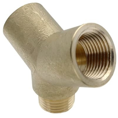 Lot de 1_Raccord en Y mâle femelle en laiton égal modèle 1/2