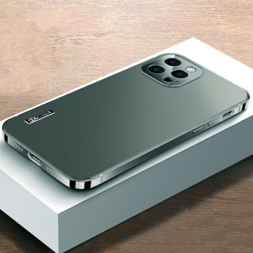 SRGDRR Metal magnetic case For iphone 11 12 13 14 Pro Max phone case all-inclusive lens anti fall protective cover,for iPhone 14 Pro Max,Green