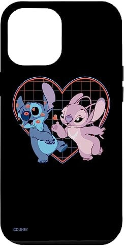 iPhone 15 Plus Disney Lilo and Stitch Angel Heart Kisses Case