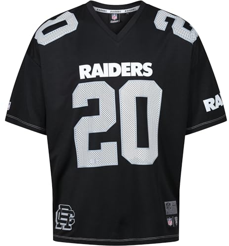 Recovered - NFL - Las Vegas Raiders Est 20 Mesh Oversized Top Black M