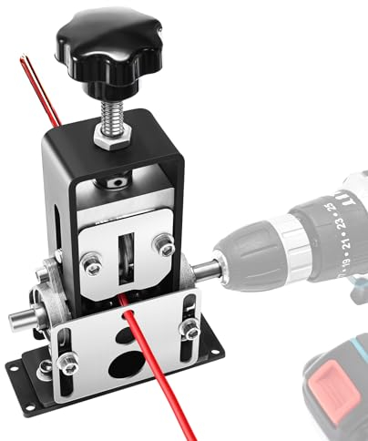 Yofuly Maquina Pelacables Electricista Cobre, Máquina Peladora de Cables con Manivela, Pela Cables de Electricidad Adecuado para Cables de 1-21mm, Pela Cables de Electricidad para Cobre y Chatarra