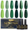 INPING UV Nagellack, 6 Farben Glitzer Grün Grasgrün Dunkelgrün Gel Set Soak-Off UV Nagellack für Anfänger DIY Nail Art Maniküre Salon, Ideal Geschenk für Frauen, 8ML