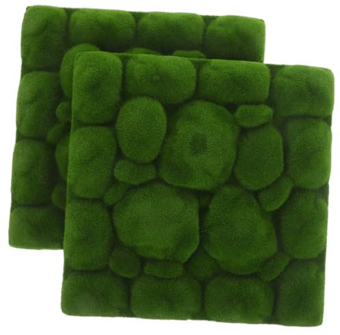HOLIDYOYO 2stücke Künstliche Moos Matte Dekoration Mooswand Ornament Kunstmoos Matten Für Waldthemen Kränze Puppenhäuser Feengärten Terrarien Accessoires Für Pflanzenwand Topfpflanzen