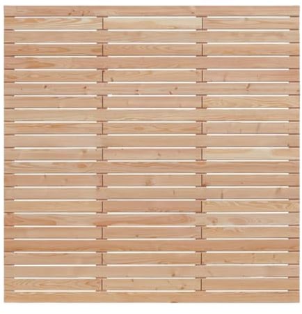 Mega Holz Sichtschutzzaun Set Valentina Lärche 1260x180 cm - Naturbelassener, witterungsbeständiger & pflegeleichter Holz-Gartenzaun - Inkl. Pfosten & Montagematerial - Sichtschutz-Komplettset