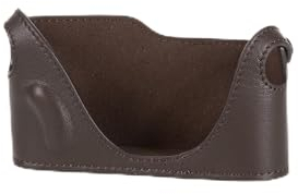 MRZHOUCASE Halbtasche aus echtem Rindsleder für Leica M2 M3 M4 M6 M7 MP Filmkameras (Braun ohne ASA Coutout)