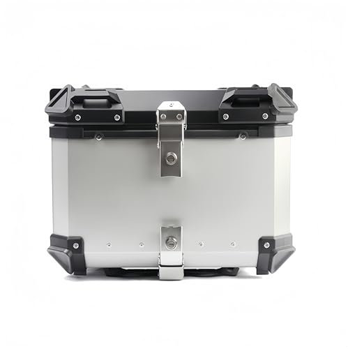 LYBPHG Motorradkoffer Topcase für BMW F850GS F 850GS Adventure 850 GS, Aluminium Motorrad-Kofferraumbox, Tragbares Wasserdichtes Motorrad-Heckbox, Motorrad-Aufbewahrungsbox,55L-Silver