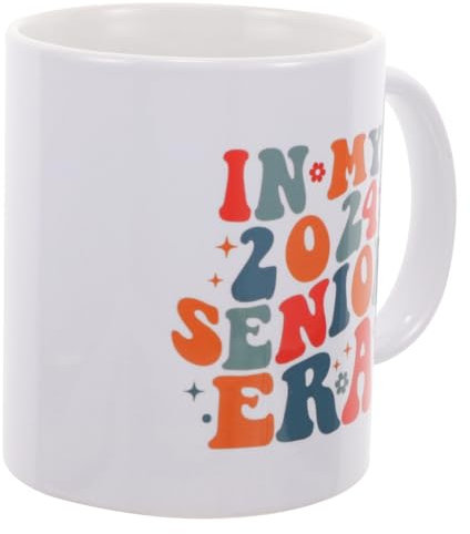 CRILSTYLEO Taza Cerámica Para Agua Diseño Elegante Para Fiestas y Graduaciones Fácil De Limpiar