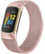 omee Compatible with Fitbit Charge 6/Charge 5 Strap for Women Men, Magnetic Clasp Stainless Steel mesh Loop Adjustable Metal Band Replacement for Charge 6/Charge 5 Advanced Fitness & Health Tracker