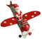 Sharplace Weihnachtsdekoration in Form eines Flugzeugs, zum Aufhängen, Flugzeug-Ornament, Weihnachtsbaum, hängende Dekoration für Zuhause, Schlafzimmer, Kamin, D