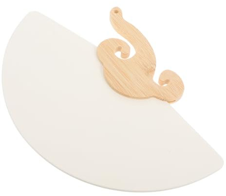 STOBOK Lacquer Fan Making Material Package Graffiti Fan Handheld Fans Bulk Handheld Paper Fan White Hand Fan Round Hand Fan Blank White Fan Paper Hand Fan Blank Handheld Fan DIY Fans Wood