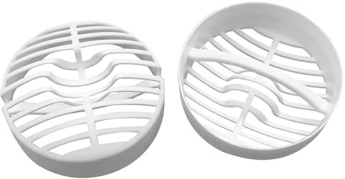 Lot de 2 tamis à cheveux de douche - Diamètre : 60 mm - Filtre à cheveux - Compatible avec le modèle Tempoplex 6960, 6961, 6962, 6963