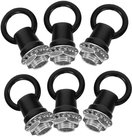 NULYLU 6 Stück Lampenhaken Ösenringe M10 Gewinde Geschlossene Hakenringe Aus Metall Für Kronleuchter Deckenhaken Lichtaufhänger Selbstgemacht Hängelampe Wohnzimmer Flur