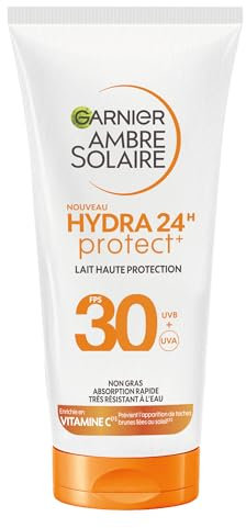 Garnier Ambre Solaire Hydra Protect 24H Schutzmilch für Gesicht & Körper, LSF 30, 50 ml