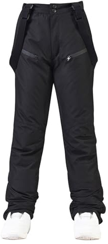 Skihose Herren Gefüttert Mit Träger Schneehose Winter Wasserdicht Snowboardhose Latzhose Herren Winterhose Warm Outdoorhose Mit Hosenträger Ski Hosen Für Männer Softshellhose Winddicht