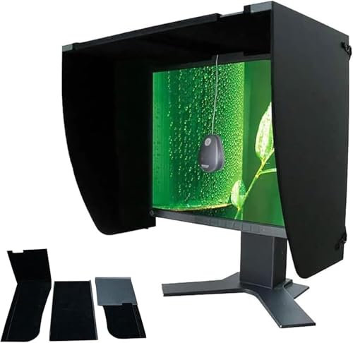 Foldable Anti-Glare Monitor Hood – Sunshade for Desktop Computer Screens & Laptops | Display Shading Side Panel for Enhanced Viewing Experience