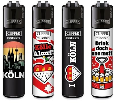 Clipper Feuerzeuge Köln #2 (FFX - Limited Edition, 4er Set), Sonderserie 2025
