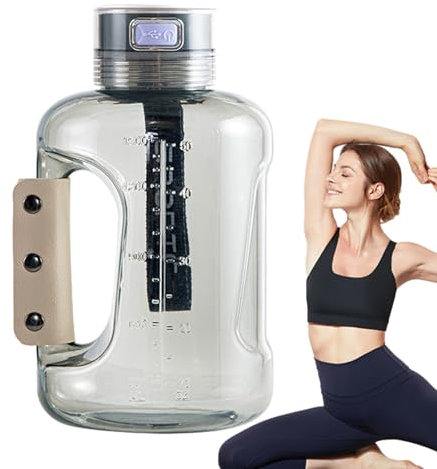 Hydrogen Water Bottle, Water Ionizer Generator, Portable 1500ml Pitcher, Upgraded SPE Technology, Advanced Filtration System, Enhanced Hydration, for Sports Performance, 4.72x4.72x8.66 inches