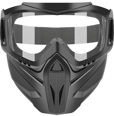 Generisch Schutzbrillen-Gesichtsabdeckung Gesichtsschutz Maske Transparente Sicht Scheibe Rutschfeste Polsterung Allwettertauglich Offroad Fahrrad Schneemobil Industrielle Sicherheitsbrille