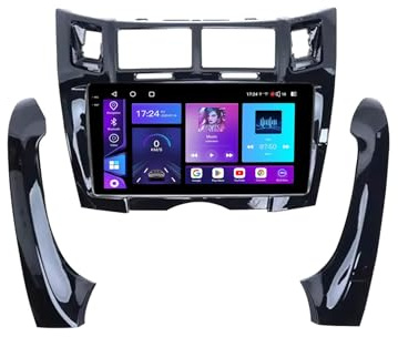 Autoradio per Toyota Yaris 2005-2012 Android 15 9 Pollici Car Navigazione con Bt Gps Wifi Radio Backup Camera Per, 8 Core 8G+256G