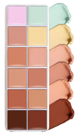 Farbkorrektur Palette Gesicht 12 Farben Concealer Palette Creme | Leicht Verblendbares Abdeck Make-up Für Jugendliche Mädchen Kollegen
