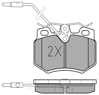Meyle 025 210 8017/W Brake Pad Set, Disc Brake