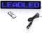 Leadleds Programmierbares LED-Schild für Nachrichten, 12 V, fürs Auto, scrollendes Display, mit Fernbedienung, blau, 9 x 2 x 2/5 inches