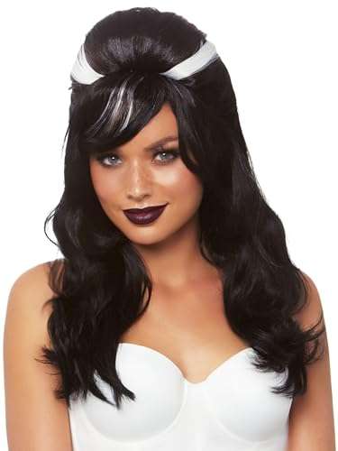 Leg Avenue Frankie Bouffant Vampir Frankenstein Perücke Damen schwarz-weiß