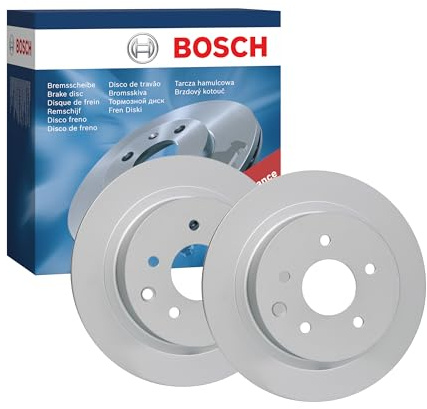 Bosch BD2199 Brake Disc Set - 291.5 mm Solid Discs - Rear Axle - ECE-R90 Certified - Long Service Life, Advanced Corrosion Protection - 1 Set of 2 Discs