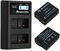 Powerextra 2 Batteries de Rechange et Chargeur 1500 mAh pour Panasonic DMW-BLC12 DMW-BLC12E DMW-BLC12PP et Panasonic Lumix DMC-G85 DMC-FZ200 DMC-FZ1000 DMC-G5 DMC-G6 DMC-G7 DMC-GH2 DMC-GX8 DMC-FZ300K