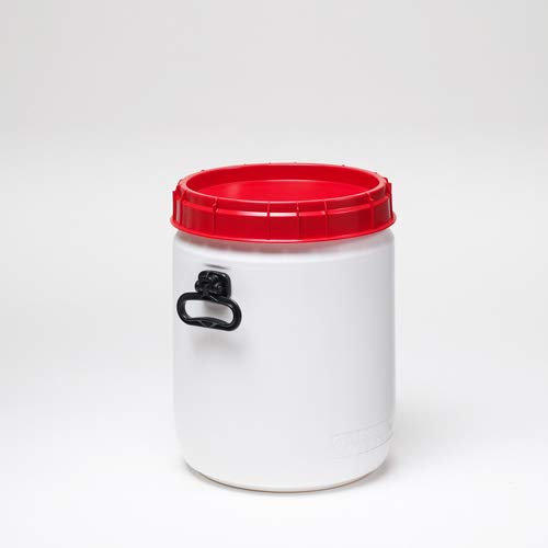 34 Litre 6950 Wide Neck Plastic Waterproof Airtight Watertight Storage Keg Drum Barrel - UN Approved Open Top Wide Mouth Jar - Food Liquid Oil Storage - Kayak Caving Canoeing Watersports Time Capsule