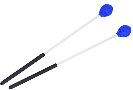 marimba schlägel,Tbest Marimba schlägel,Ahorn Griff schlägel Weiche Garn Kopf Tastatur Marimba Schlägel mit Fiberglasgriffen für Anfänger 1 Paar