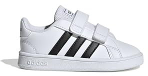 Adidas Grand Court I, Scarpe da ginnastica Unisex - Bambini, Ftwr White/Core Black/Ftwr White, 27 EU
