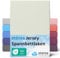 etérea Jersey Spannbettlaken 90x200cm - 100x200cm Natur bis 25 cm Höhe - 100% Baumwolle Spannbetttuch Oekotex - Bed Sheets Leintuch Bettbezug - Bettlaken 90x200 cm - 100x200 cm - Creme