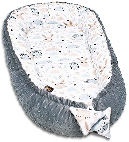 PALULLI® Babynest, multifunktionales Kuschelnest mit Weiches zusätzlicher Matratze, Kokon, Nestchen, Babybett, Reisebett für Neugeborene