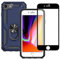 Yiakeng for iPhone 8 Case, iPhone 7 Case With Screen Protector, Silicone Shockproof Military Grade Protective Phone Cover for iPhone SE 2020 (Blue)