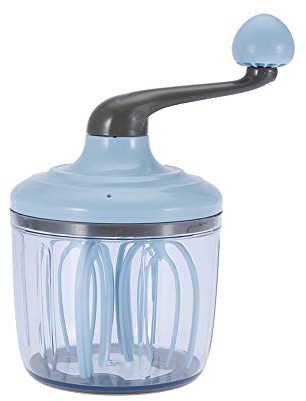 Zerodis Batidor de Huevos Manual, Multifuncional con manivela Huevos Batidor de Crema Fresca Batidora de Mano extraíble Mayonesa Batido de Frutas Herramientas para Hornear en casa 1100 ml