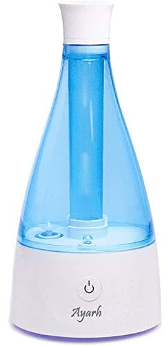 Humidifier with Blue Night Lamp. 700ml Water Tank. 6 hours. Auto Shut Off. Beautiful Tower Design.
